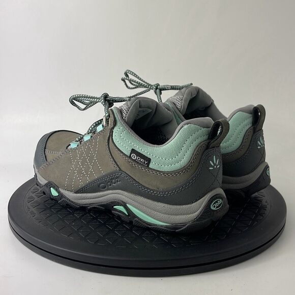 Oboz Sapphire Gray/Green Waterproof Hiking Shoes Women’s Size 6 - Picture 7 of 12